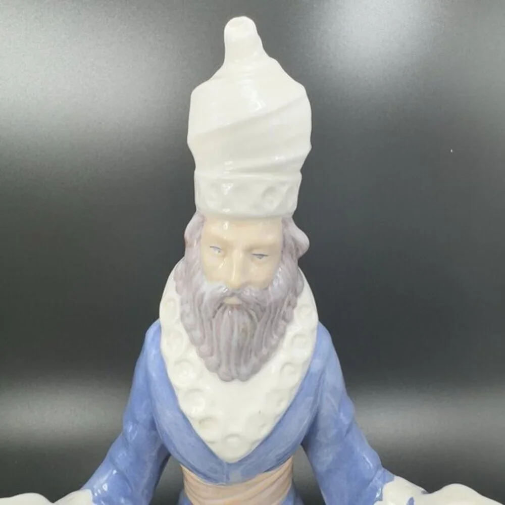 Vintage Wise Men‎ Hand Painted Ceramic Candle Holder Votive Candle Stick Holder